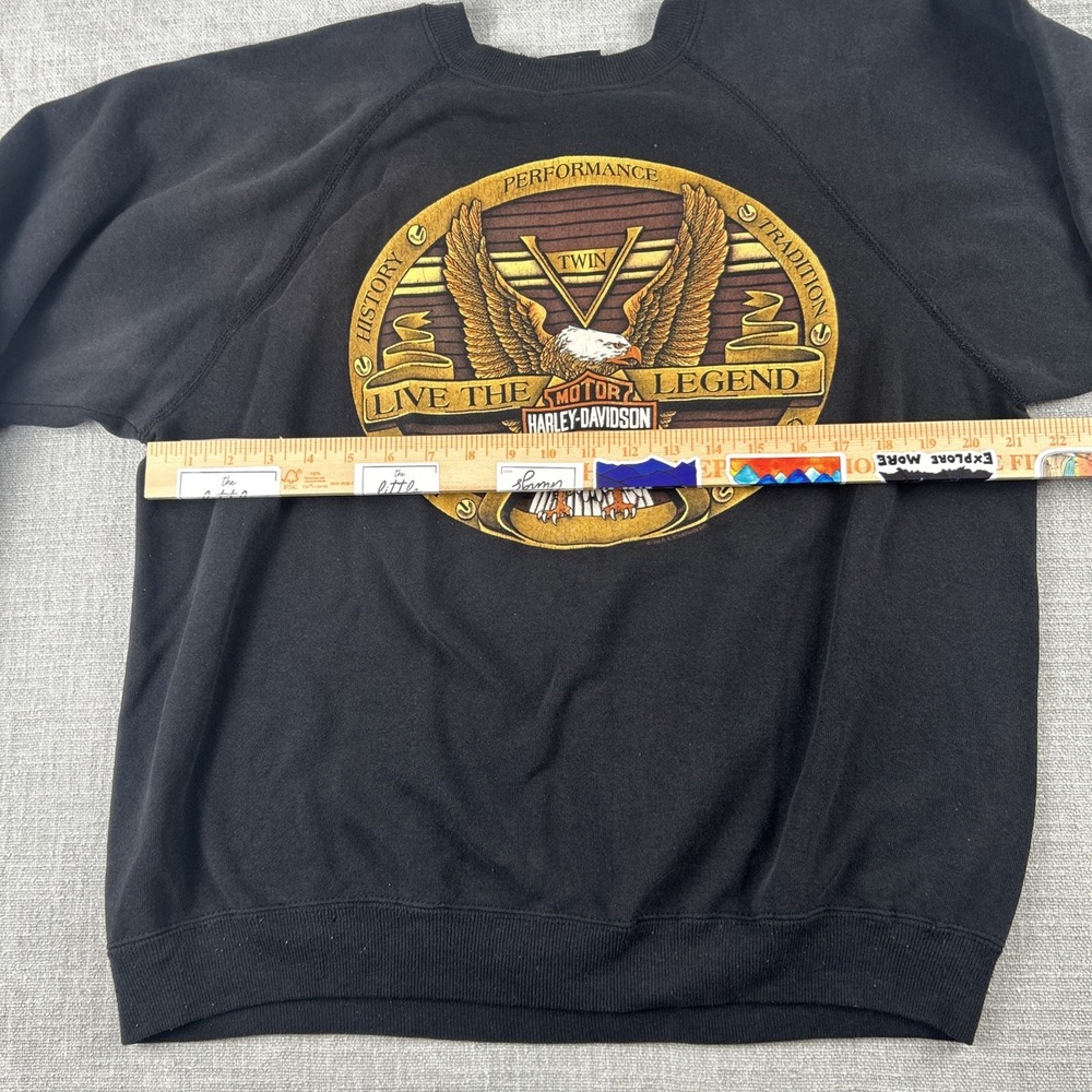 Vintage 1990s Harley-Davidson Ft. Lauderdale Eagle Sweatshirt XL USA Made - Picture 6 of 11